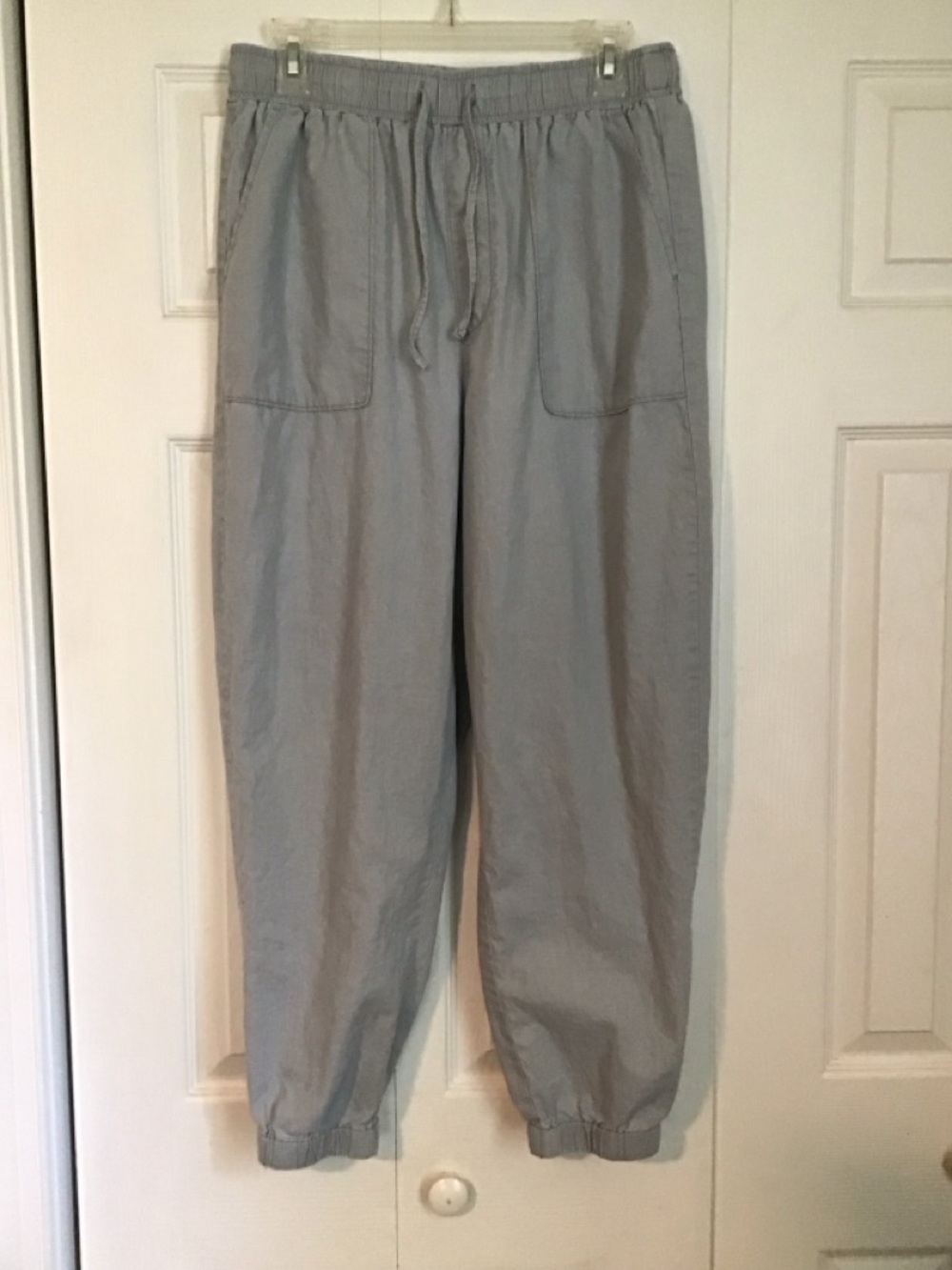 Madewell Pants Medium Blue Hemp Cotton Beach Joggers Lounge Casual